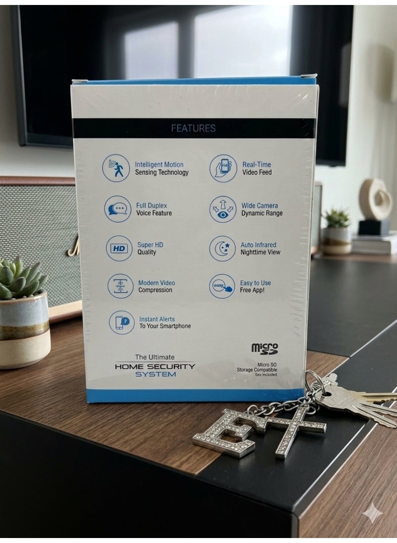 كاميرا مراقبة لاسلكية عالية الدقة 720 بكسل مع رؤية ليلية من Clever Dog، مزودة بتقنية WiFi للأمن المنزلي. - Image 5