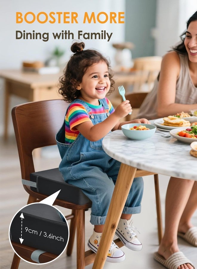 JLGCUF Booster Seat for Kitchen Chair,Toddler Booster Seats with Adjustable Washable Safety Belts Kitchen Dining Table Booster Seat, Portable Travel Increasing Cushion for Baby Child Kid Boy Girl - Image 2