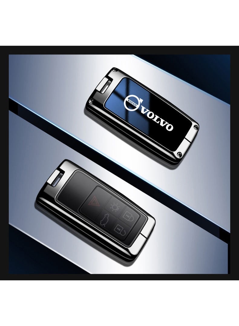 Volvo غطاء حماية مفتاح السيارة الراقية مناسبة لفولفو V60 ، S60L القديمة ، XC90 ، S80 ، V40 ، غطاء قشرة مفتاح السيارة الشخصية - Image 1