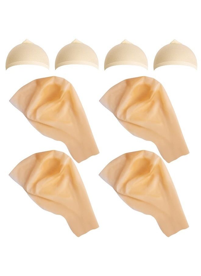 Wehhbtye - Bald Caps Makeup Latex Bald Cap Head Wig Cap Costume Accessory for Kids Teens for Halloween Theme Party (8) - Image 1