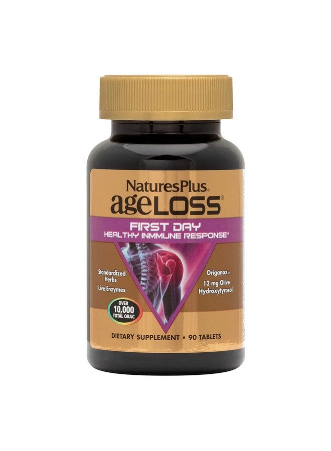 NaturesPlus Natures Plus AgeLoss First Day Healthy Immune Response - 90 Tablets - Vegetarian, Gluten Free - 30 Servings - Image 1