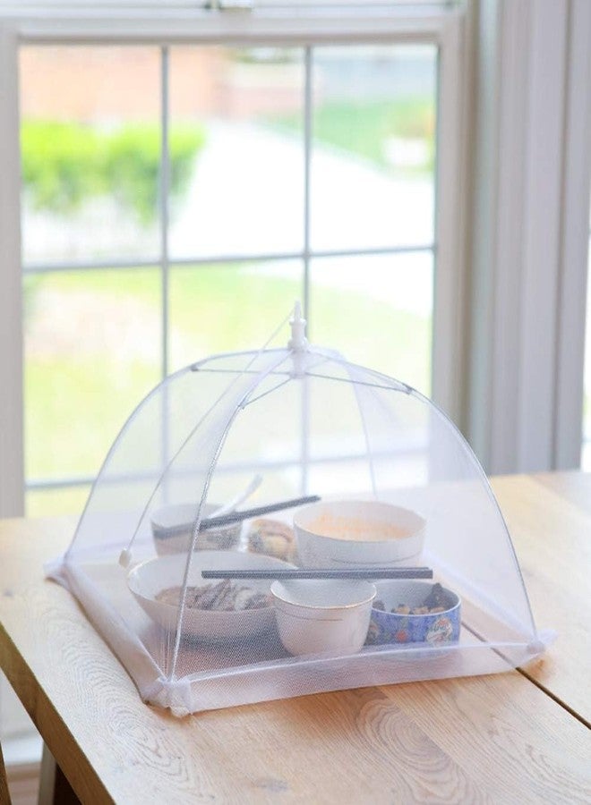 Dodhar Pop-Up Food Mesh Tents Umbrella Covers Reusable and Collapsible 17 x 17inches Outside Picnic Camping Parties BBQs Reusable and Collapsible Mesh Food Covers Tent (Pop-Up Food Mesh Tents -2) - Image 3