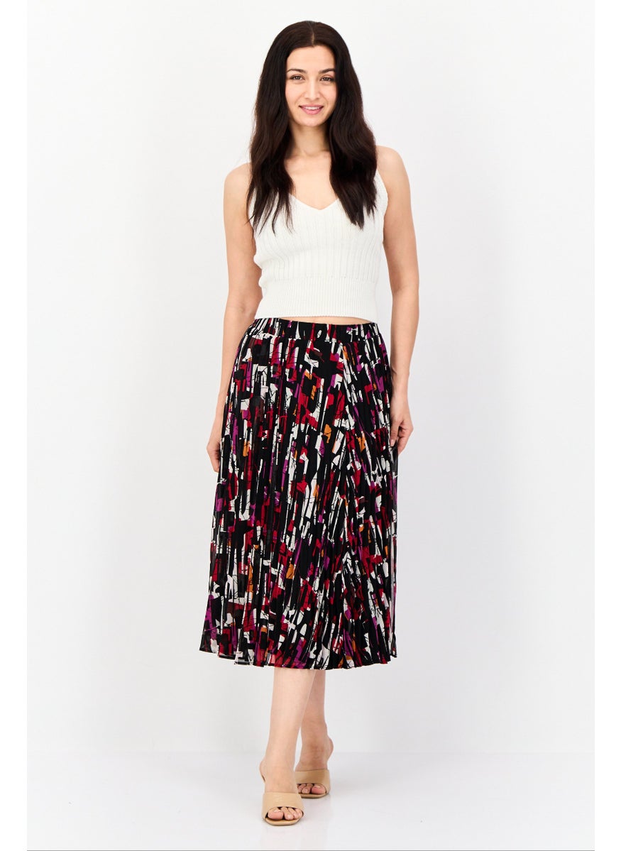 ESPRIT Women Abstract Print Midi Skirt, Multicolor  - Image 3
