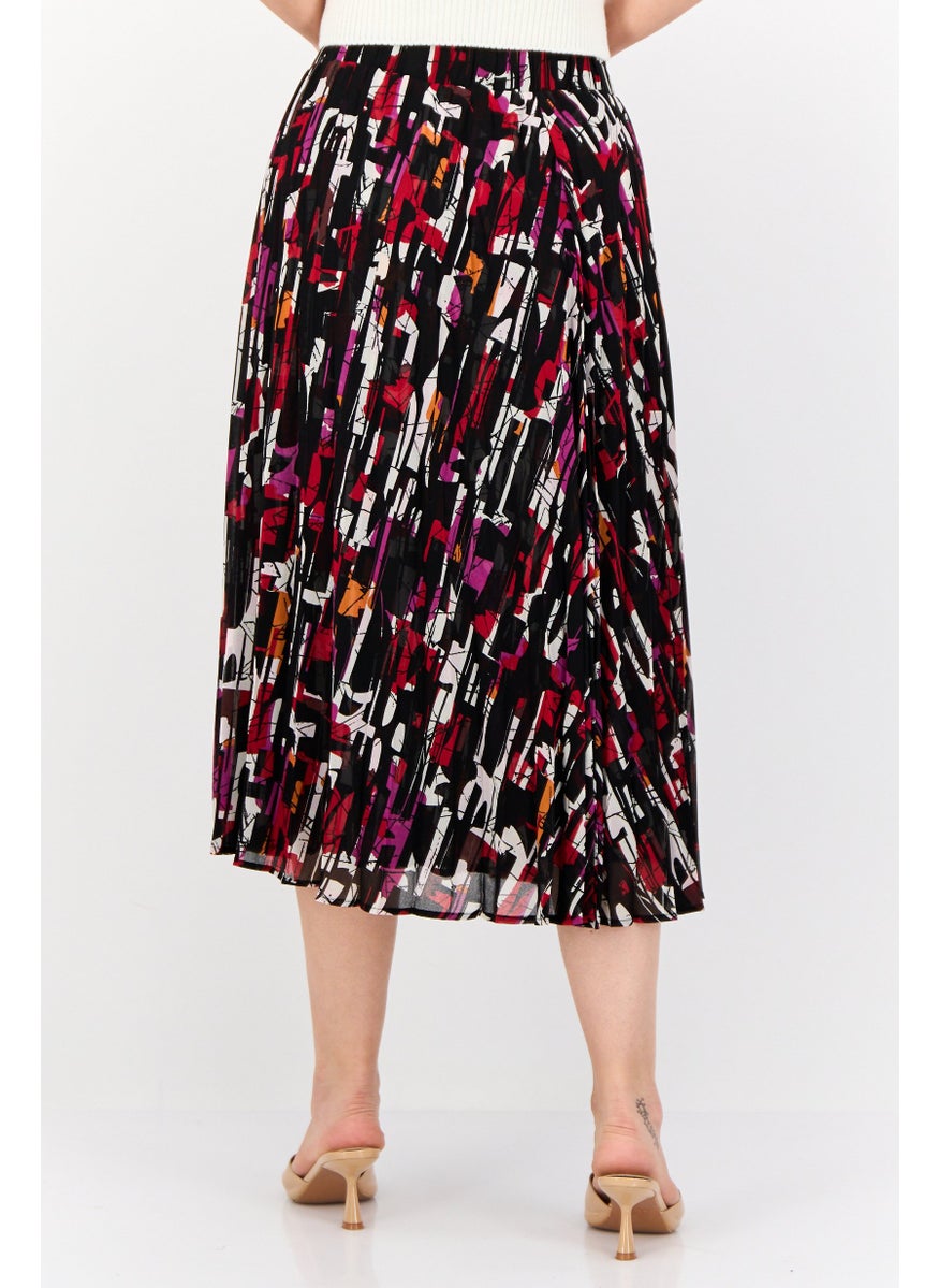 ESPRIT Women Abstract Print Midi Skirt, Multicolor  - Image 2