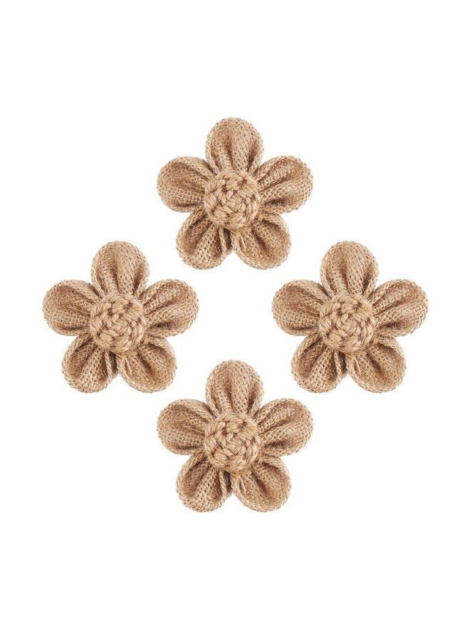 Decora 12 Pieces Handmade Burlap Flowers For Wedding Decoration Craft Making And Other Diy Stuff Making - Image 3