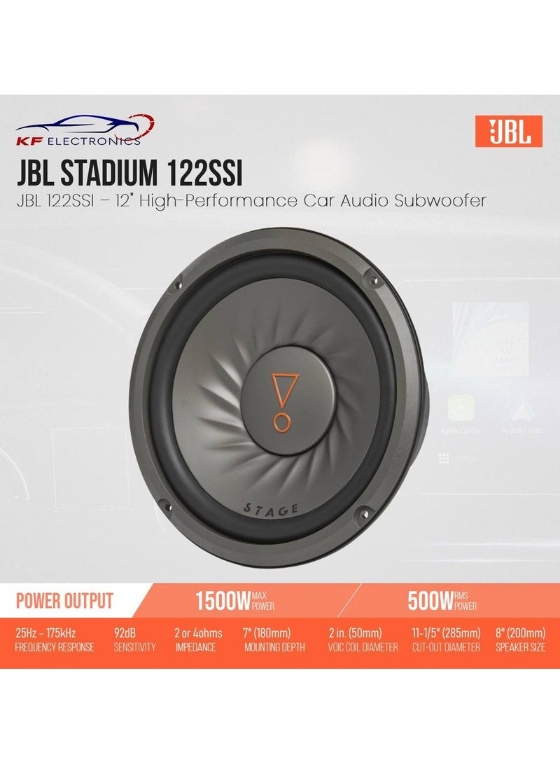 جي بي إل مضخم صوت سيارة JBL Stadium 122SSI - 12 بوصة بملف صوتي | الطاقة الاسمية 500 واط، الطاقة القصوى 1500 واط - Image 2