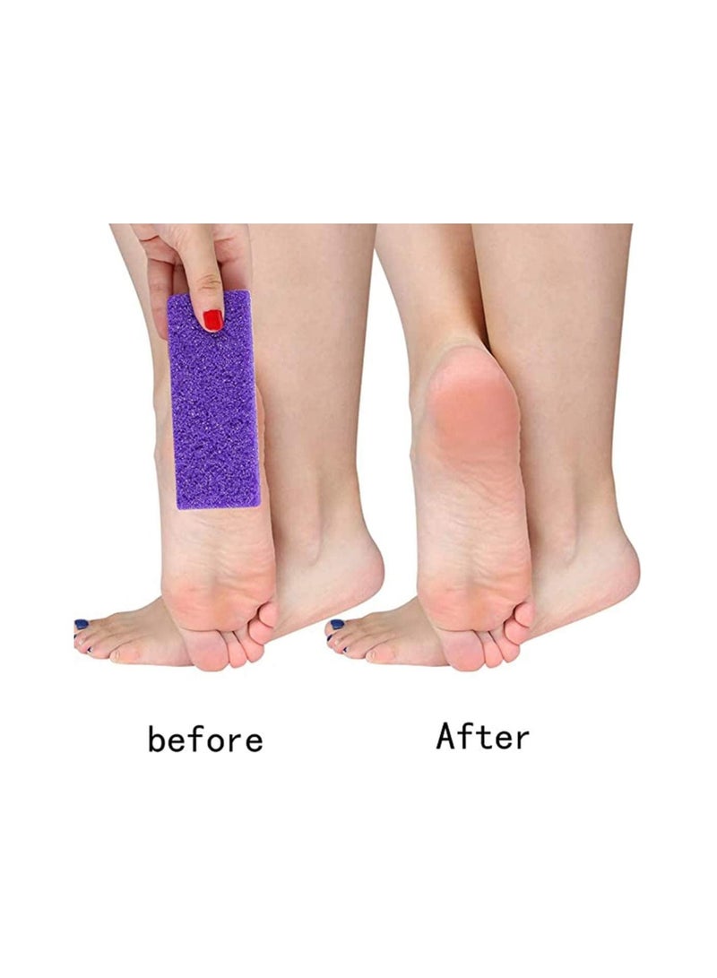 Y&D 8 Pcs Double Sided Pumice Stone Callus, Hard Skin Callus Remover and Scrubber Pedicure Tools Foot File for Feet Hands Exfoliator Block  - Image 3
