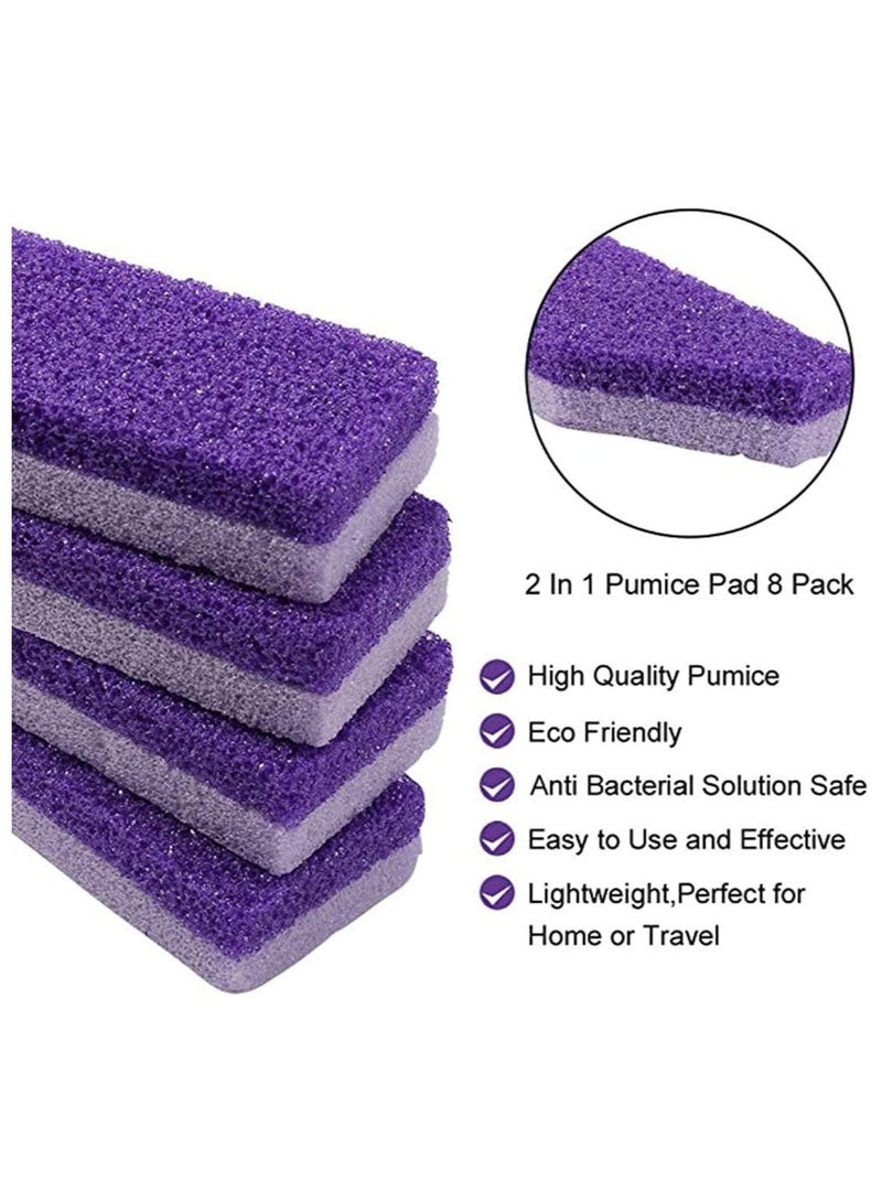 Y&D 8 Pcs Double Sided Pumice Stone Callus, Hard Skin Callus Remover and Scrubber Pedicure Tools Foot File for Feet Hands Exfoliator Block  - Image 4