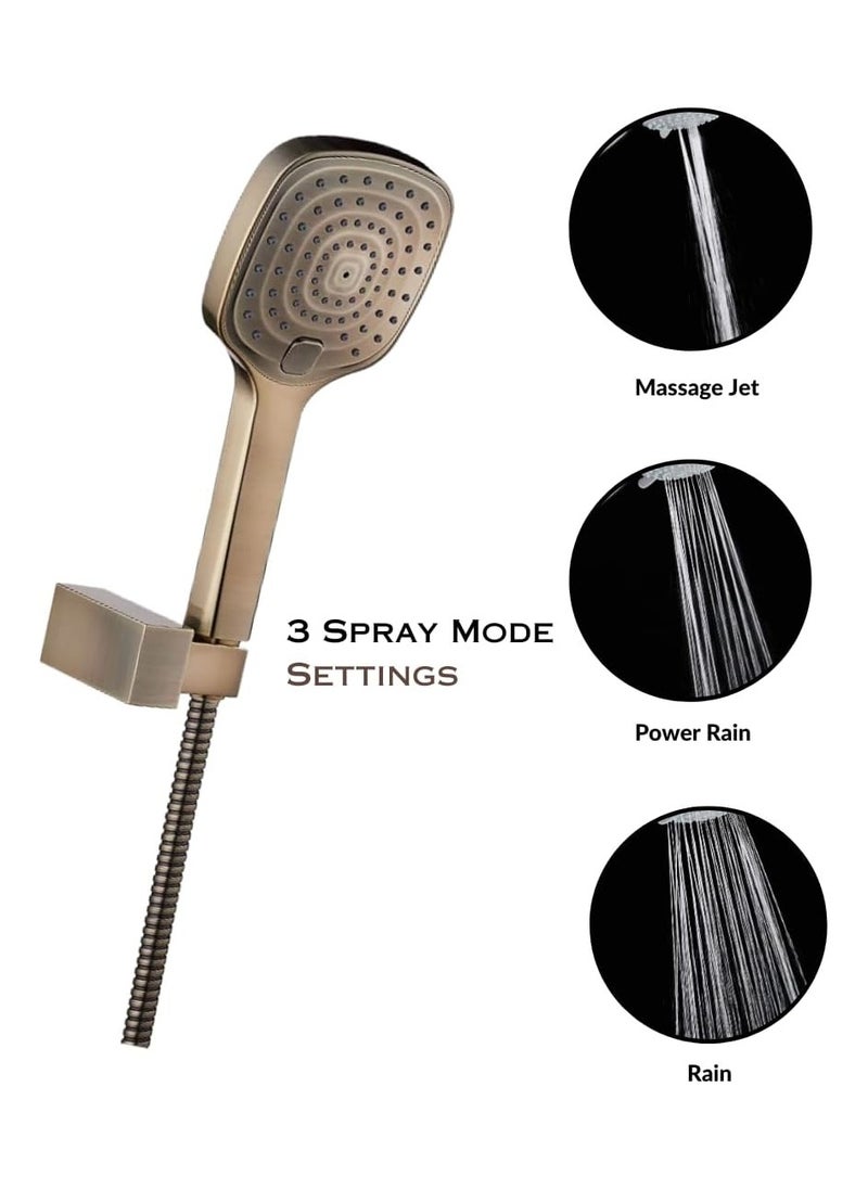 HESANIT HESANIT Infinity Bathroom Hand Shower With Pipe 150cm And Fittings - 7002HS CB  - Image 4