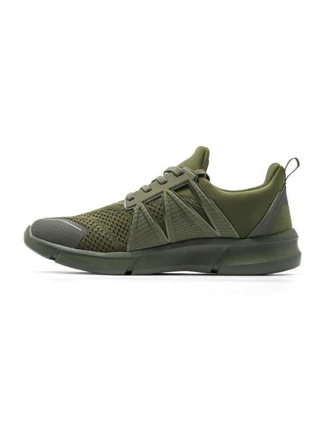 PUCA Sneakers for Men Light Weight Casual Shoes with Mesh Outer X-Seven Olive - Image 4