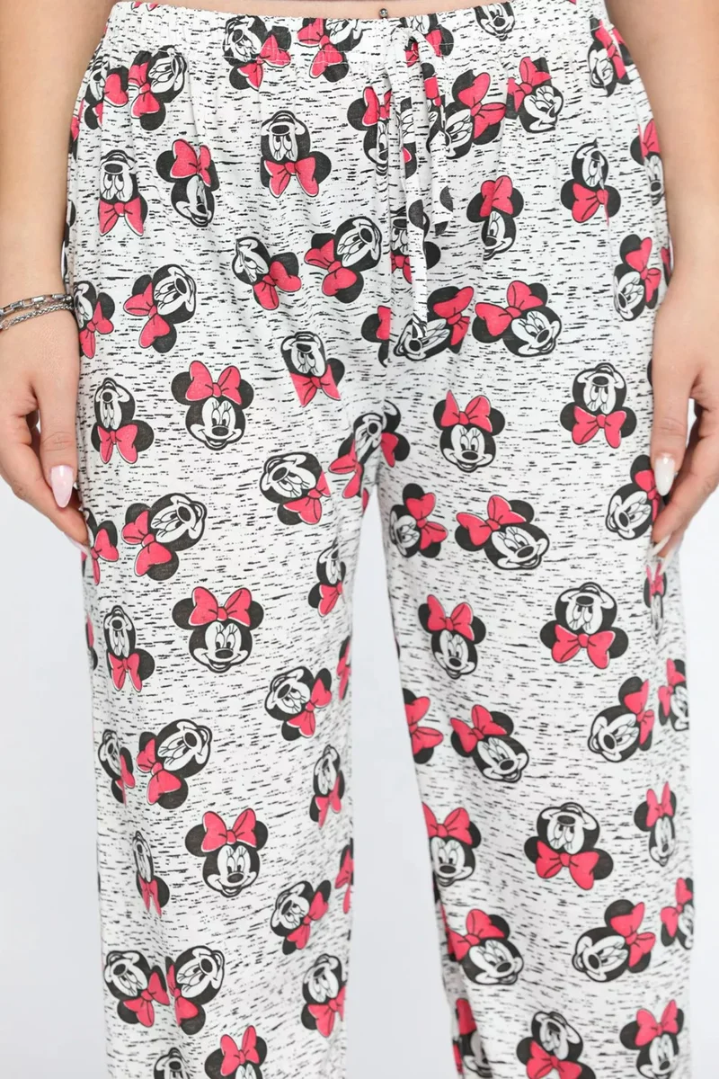 جولسلي Women's Elastic Waist Patterned Pajama Bottoms