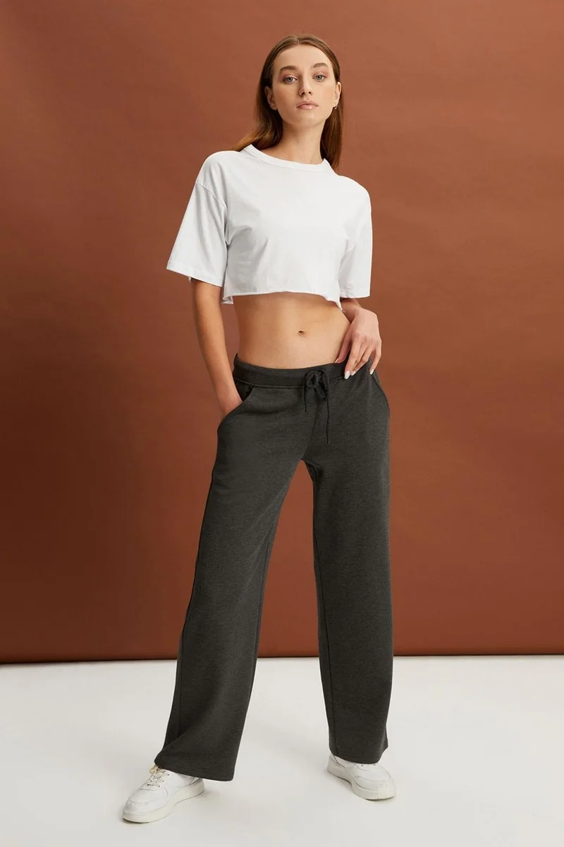 الكسندر جاردي Wide Leg Sweatpants (UN-370062-TEKALTPNT)