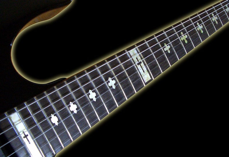 Inlaystickers Jockomo Cross White Pearl Guitar Inlay Sticker - Image 2