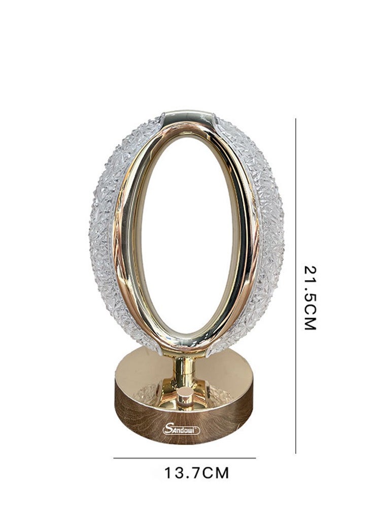 Crony Three-color touch charging star eye lamp Modern Luxury Crystal Desk Lamp Bedroom Portable Night Light  - Image 5