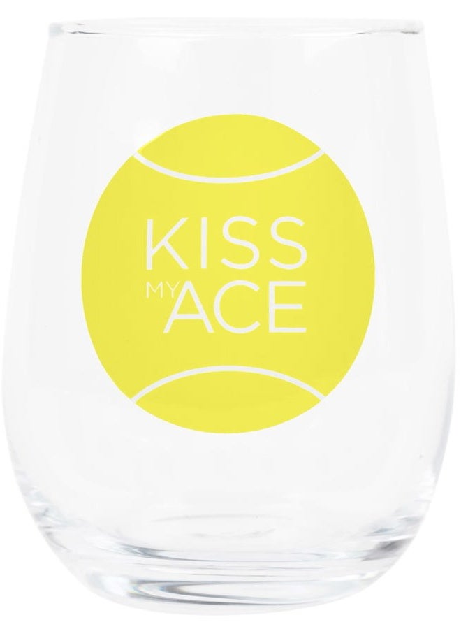 Twerp Tennis Wine Glass - Funny Tennis Gift - Image 1