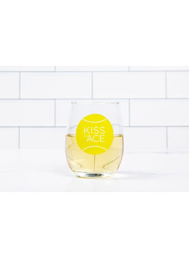 Twerp Tennis Wine Glass - Funny Tennis Gift - Image 2