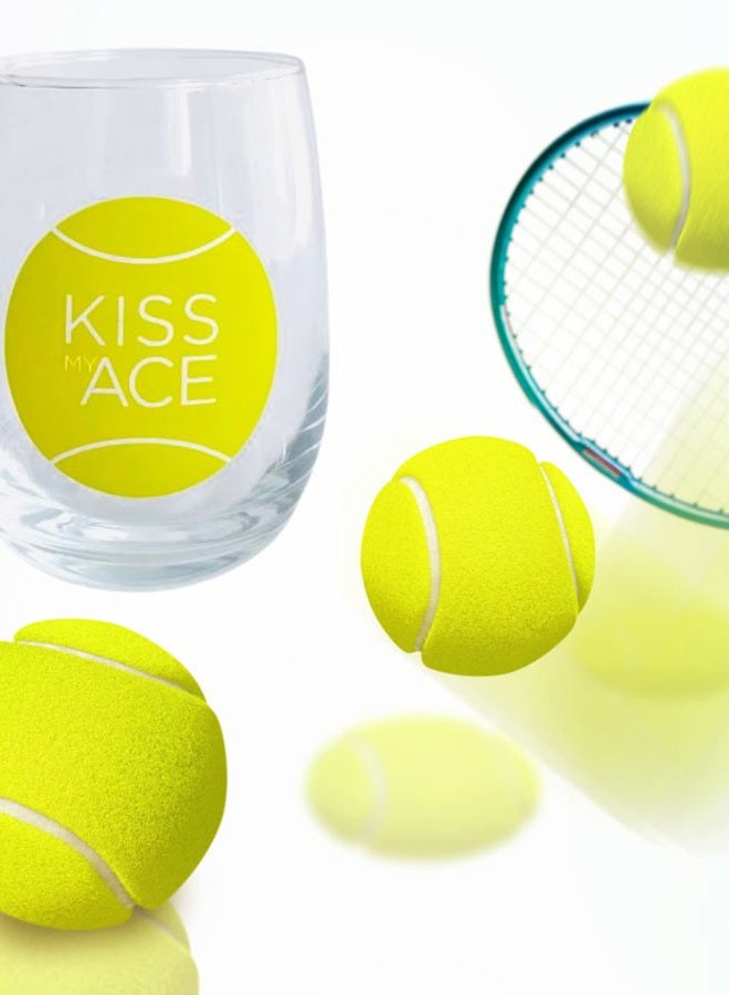 Twerp Tennis Wine Glass - Funny Tennis Gift - Image 3