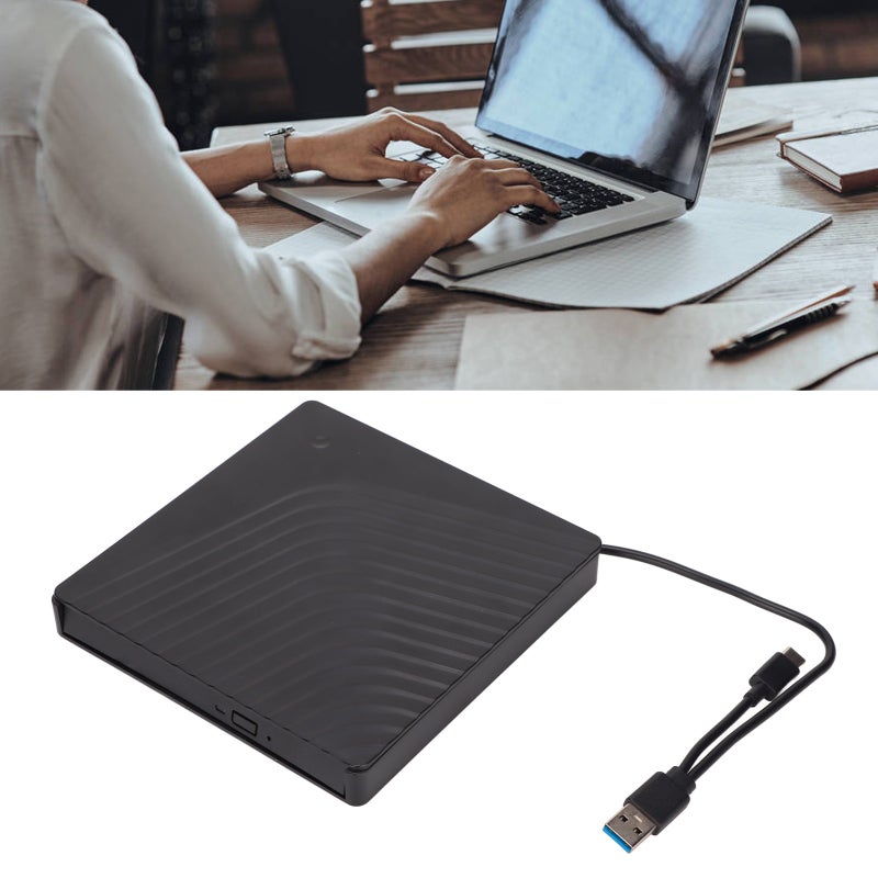 External DVD Drive Box: 5Gbps Transfer Speed, Multi-System Compatibility, SATA I/II Support Portable Optical Drive - USB3.0/USB2.0 Backward Compatible Optical Drive Enclosure for Laptops Desktop Compu - Image 1