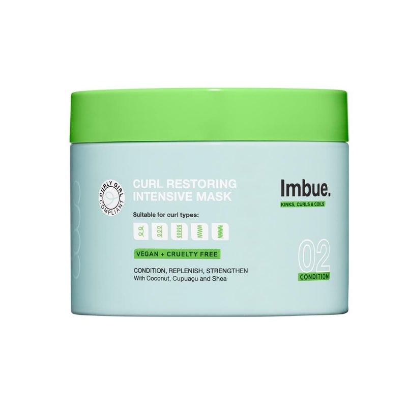 Imbue Curl Hair Conditioner, 300ml - Protein-Rich, Repairing, Vegan, Suitable for 3a-4c Curls, Smooths and Strengthens - Image 1