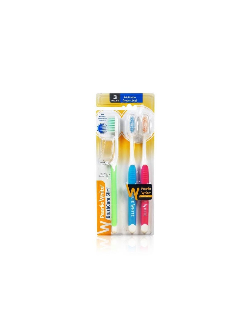 Pearlie White Slim Tooth Brush Triple Pack