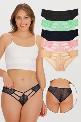 Women's Lace Detailed Slip Slip 5-Piece Panties Set - KTS4002 - pzsku/Z3E321AC105241403446AZ/45/_/1731053564/ceec8e35-99f7-43f7-bccb-565f736d6b19