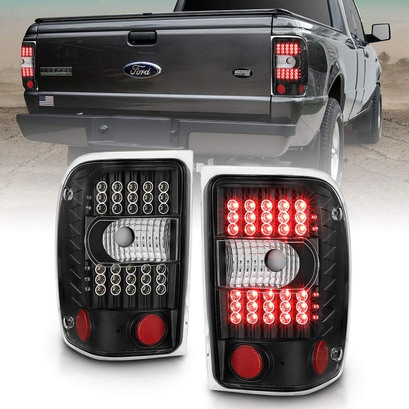 AmeriLite Black LED Replacement Brake Tail Lights For 20012011 Ford Ranger Passenger and Driver Side - Image 3
