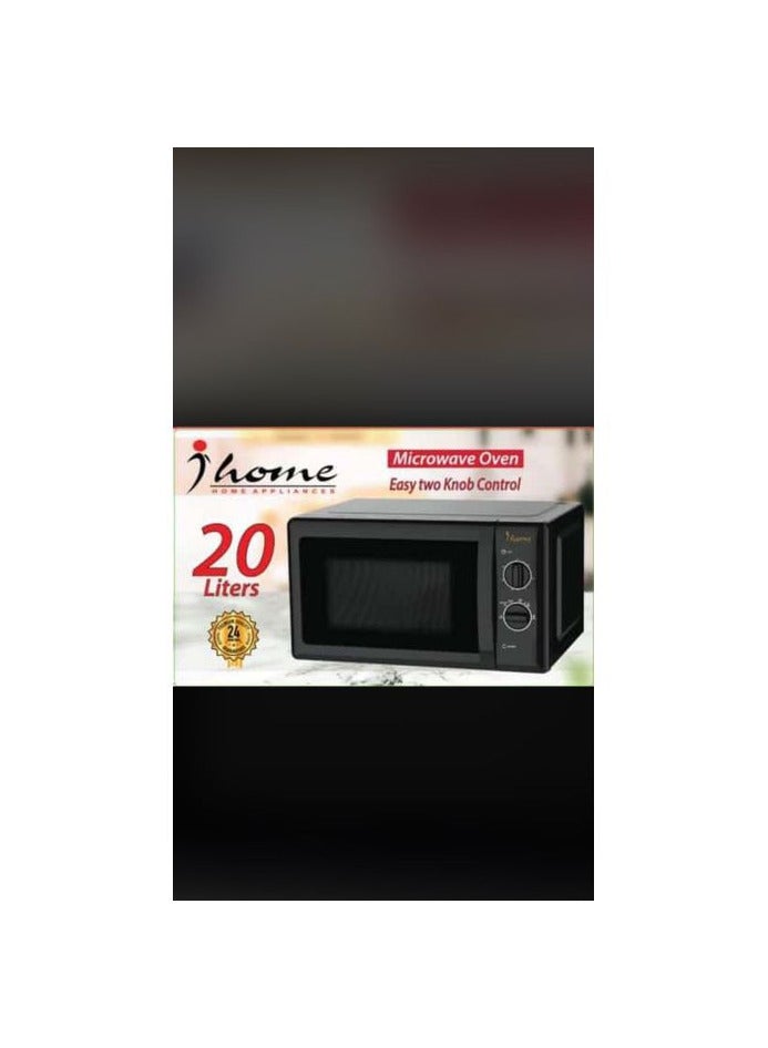 أي هوم ميكروويف 20 لتر، أسود ديجيتال 1150 واط IH-20  - Image 2