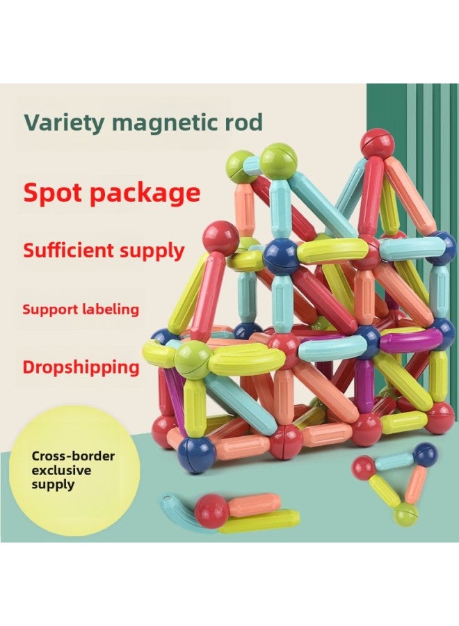 Special For Strong Magnetic Rods Suit Magnetic Toys Assembled Building Blocks Labeling A Generation Of Toys-Color:Color Box 36-piece Set-Specifications:Standard Specifications  - Image 2