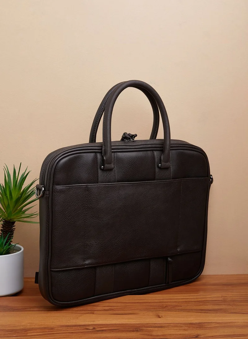 Ted Baker Nevver Striped Pu Document Laptop Bag