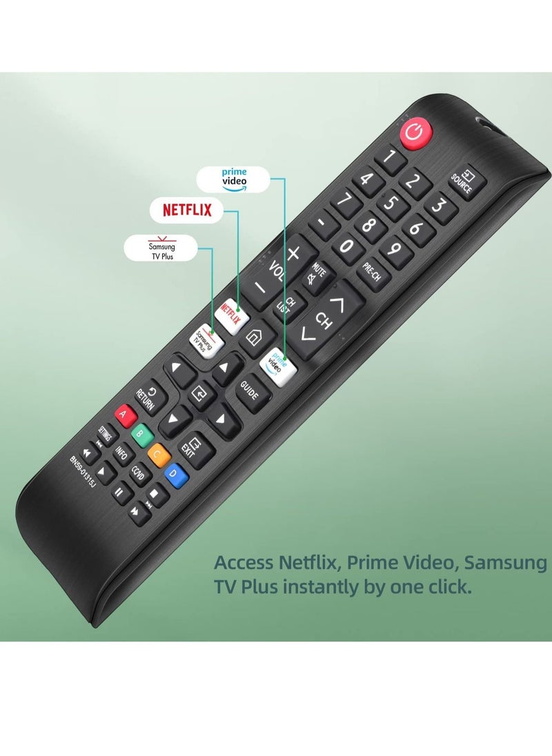 Generic Remote Control BN59-01315J Replacement for Samsung-Smart-TV-Remote Samsung LED LCD QLED 4K 8K UHD 3D HDTV HDR Curved Crystal Smart TV with Netflix  - Image 3