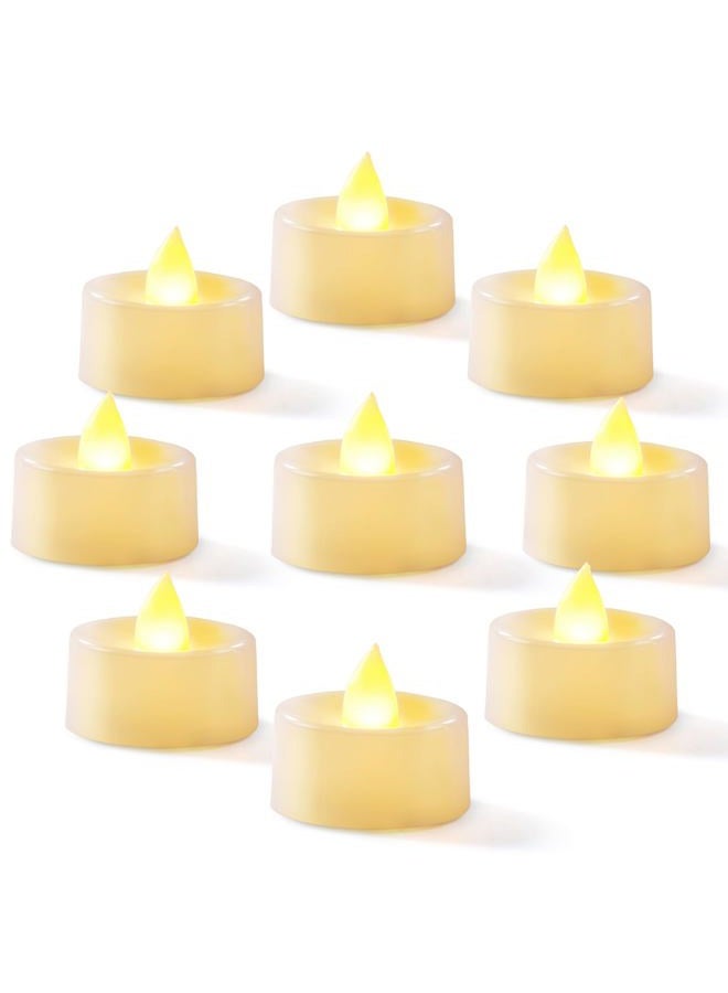 Homemory 12Pack Flameless LED Candles Tea Lights Battery Operated, 200+Hours Electric Fake Candles Tealights for Votive, Halloween, Pumpkin, Ofrenda, Diya, Table Decor, Funeral, Christmas - Image 1