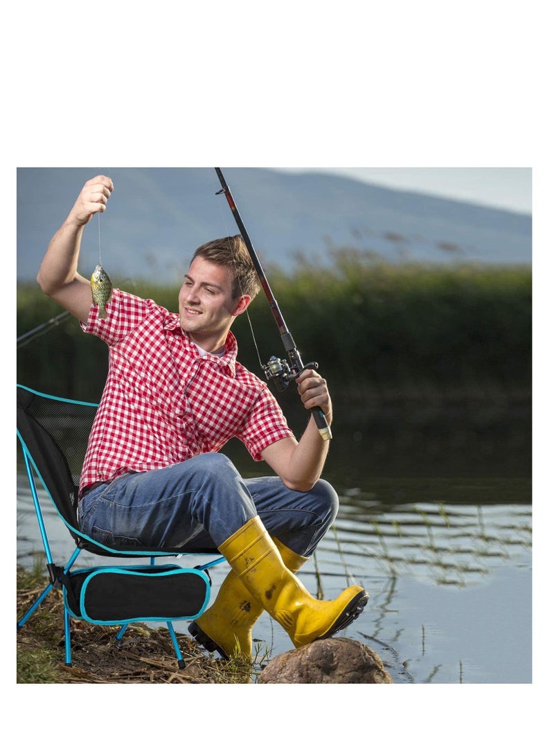 KASTWAVE 1 Pack Camping Chair Ultralight Portable Compact Folding Beach Chairs Ergonomic Design Durable and Breathable Chair with Carry Bag for Outdoor Camping Backpacking Hiking - Image 2