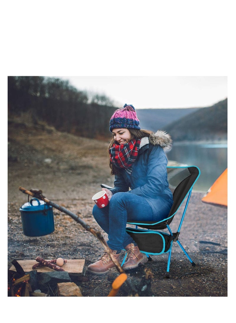 KASTWAVE 1 Pack Camping Chair Ultralight Portable Compact Folding Beach Chairs Ergonomic Design Durable and Breathable Chair with Carry Bag for Outdoor Camping Backpacking Hiking - Image 4