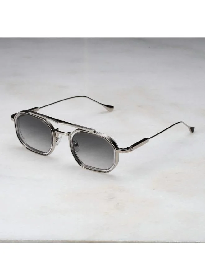  اكسبليست باوتس نظارات شمسية أنيقة للجنسين من فيكس سيلفر آند كلير-جراديانت جراي من إكسبليست بوويتس