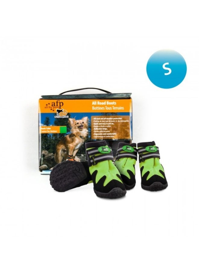 all for paws Outdoor Dog Shoes Green S  - Image 1