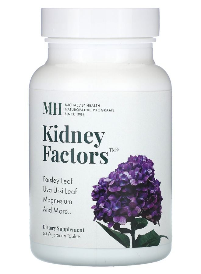 Michael's Naturopathic Kidney Factors 60 Vegetarian Tablets - Image 1