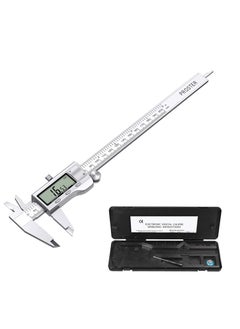 Generic Digital Caliper 6 Inch Measuring Tool Stainless Steel Vernier Caliper Digital Micrometer with Large LCD Screen Auto-Off Feature Inch/Metric Conversion Measuring Tool Caliper  - Image 5