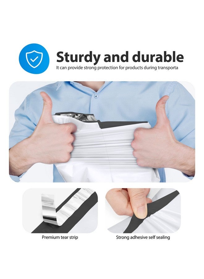 Fuxury Large Poly Mailers 14.5X19'' 200Pc, Waterproof Shipping Bags For Clothing, Strong Adhesive Mailers Poly Bags For Small Business Suppliers, Durable Shipping Envelopes Mailing Bags White  - Image 4