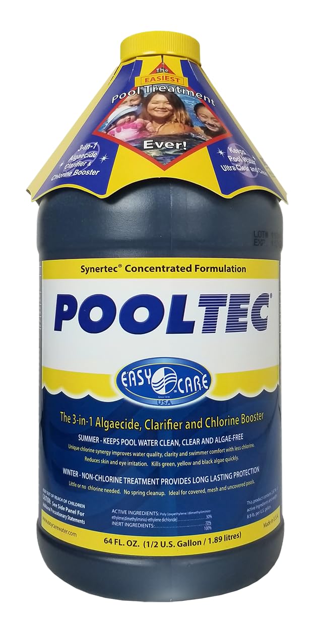EasyCare 30064 PoolTec Algaecide, Clarifier and Chlorine Salt Cell Booster, 64 oz. Bottle - Image 5