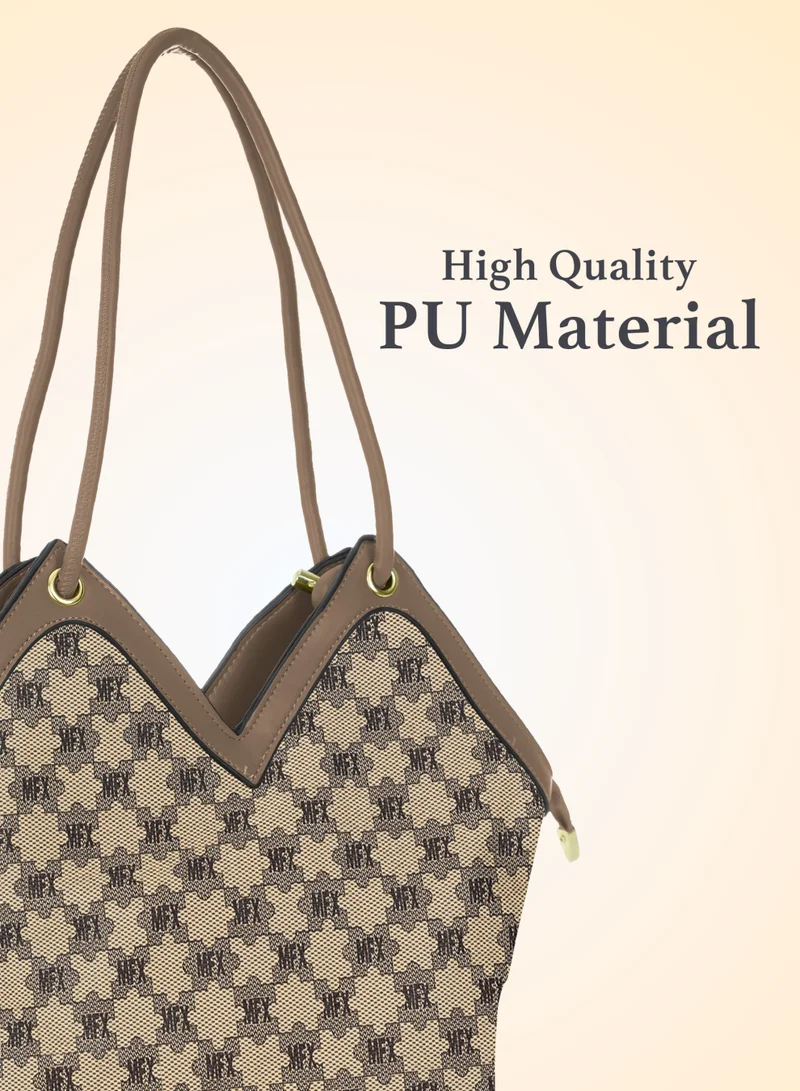 PARAJOHN Para John Women Handbag Set – PU Leather Tote Bag with Matching Pouch & Coin Purse, Pattern Design