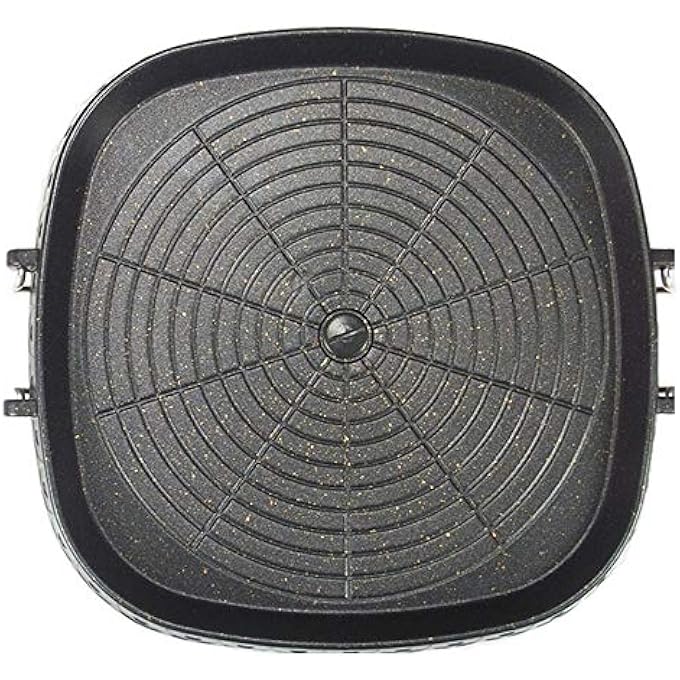 CHYIR KoreanStyle Square Grill Pan With Maifan Stone Coated SurfaceNonStick Smokeless Barbecue Stovetop Plate For Indoor Outdoor Bbq - Image 1