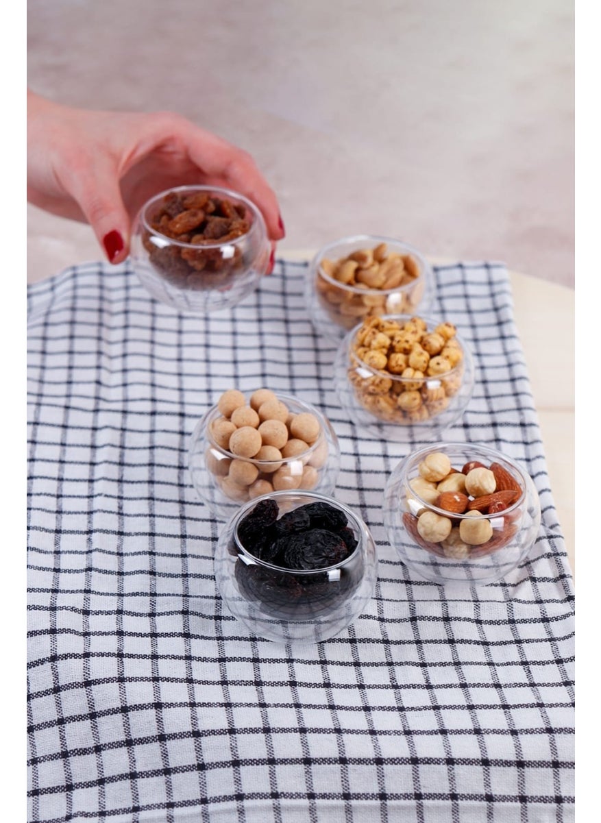 The Anabel Double Walled Mini Bowl Turkish Delight Holder Sauce Bowl Jam Bowl 6 Pieces  - Image 2