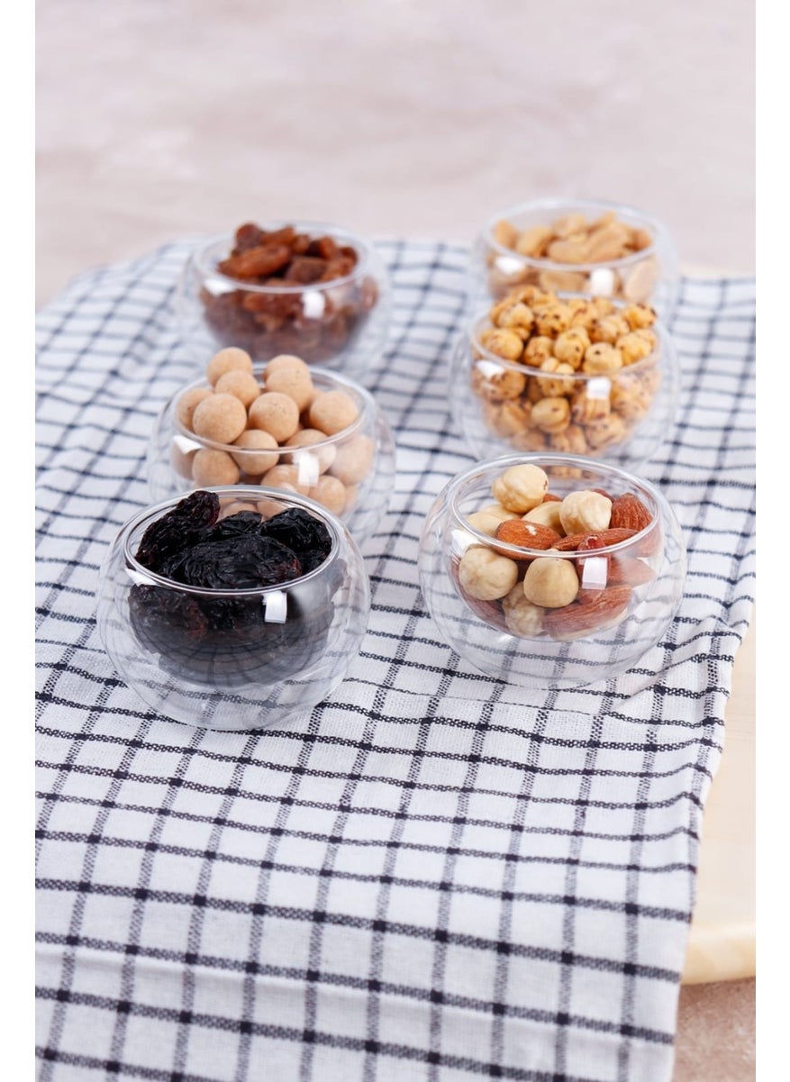 The Anabel Double Walled Mini Bowl Turkish Delight Holder Sauce Bowl Jam Bowl 6 Pieces  - Image 1
