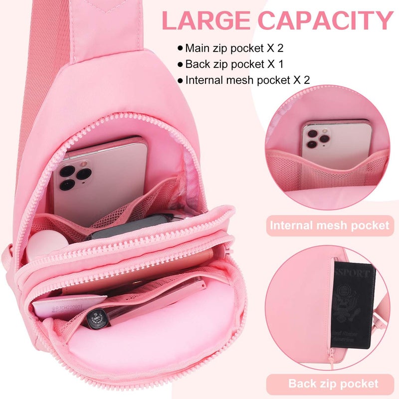 Kejea Birthday Gifts for for Girls Women- Personalized Initial Sling Bag Cross Body Bag Fashion Waist Packs Trendy Travel Fanny Pack with Initial Letter Patch Cute Stuff A - Image 3