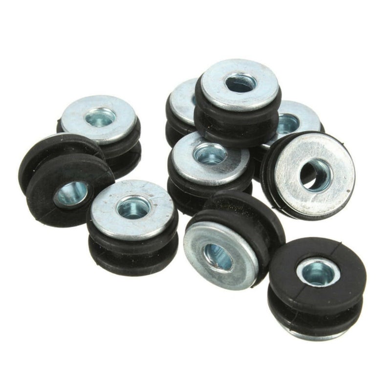 Amosfun Motorcycle Buffer Rubber Grommets Set 4 Piece Absorption Rubber Ring Kit For Damping Compatible Motorbike Models Reduces Vibration And Shock 1 Pack - Image 2