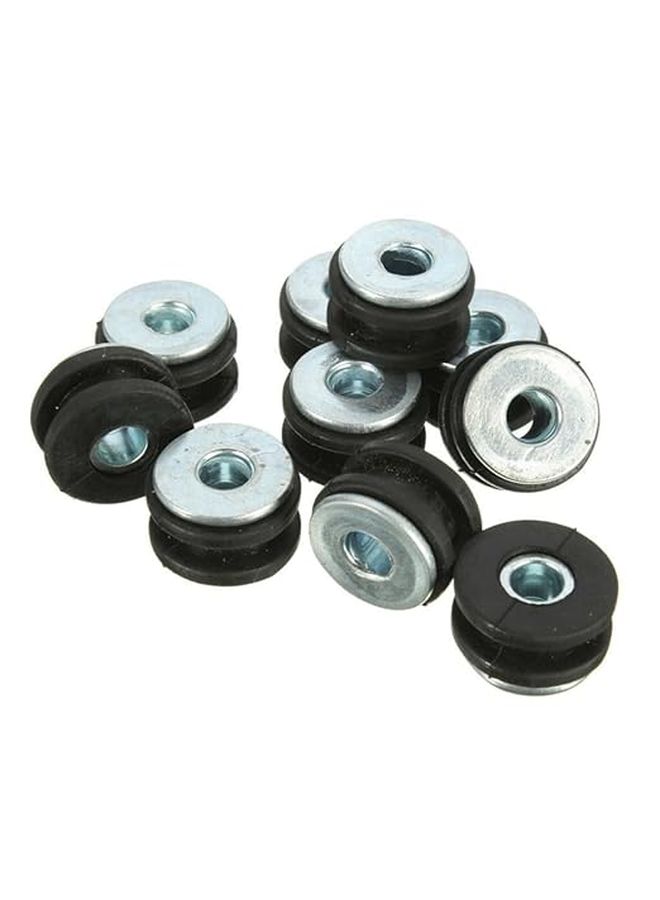 Amosfun Motorcycle Buffer Rubber Grommets Set 4 Piece Absorption Rubber Ring Kit For Damping Compatible Motorbike Models Reduces Vibration And Shock 1 Pack - Image 1