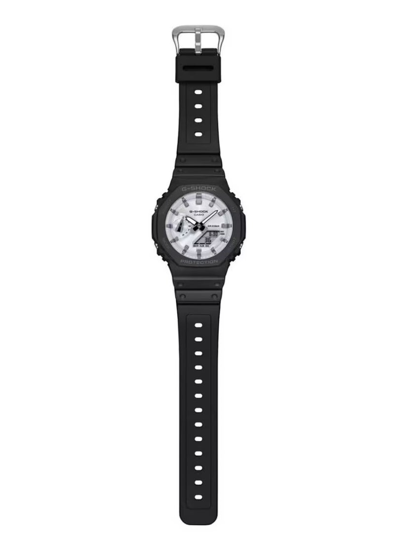 G-SHOCK G-SHOCK Men's Watch Analog-Digital Black and Brilliant White - GA-2100WD-1ADR  - Image 2