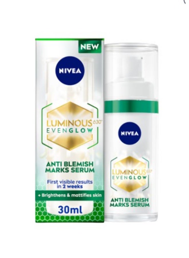 نيفيا سيروم NIVEA لومينس 630 لتقليل البقع الداكنة وآثار الحبوب للوجه مع حمض الساليسيليك 30 مل - Image 1