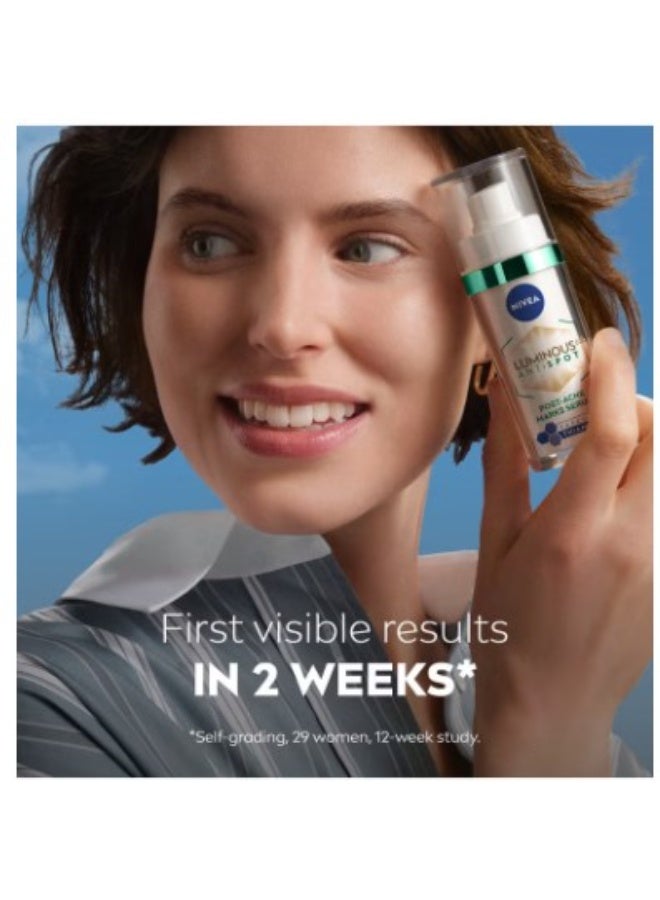 نيفيا سيروم NIVEA لومينس 630 لتقليل البقع الداكنة وآثار الحبوب للوجه مع حمض الساليسيليك 30 مل - Image 4