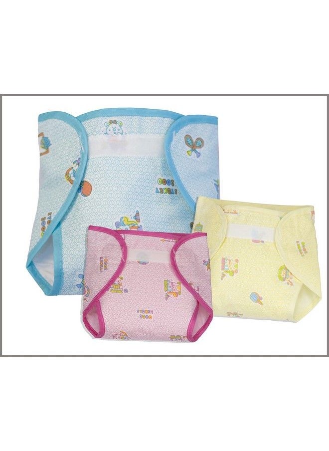 Lollipop lane - Waterproof Nappies;Diaper Covers With Belt For Insertpack Of 3 (Newborn) - Image 1